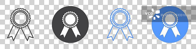 丝带图标扁平线条符号集图片素材