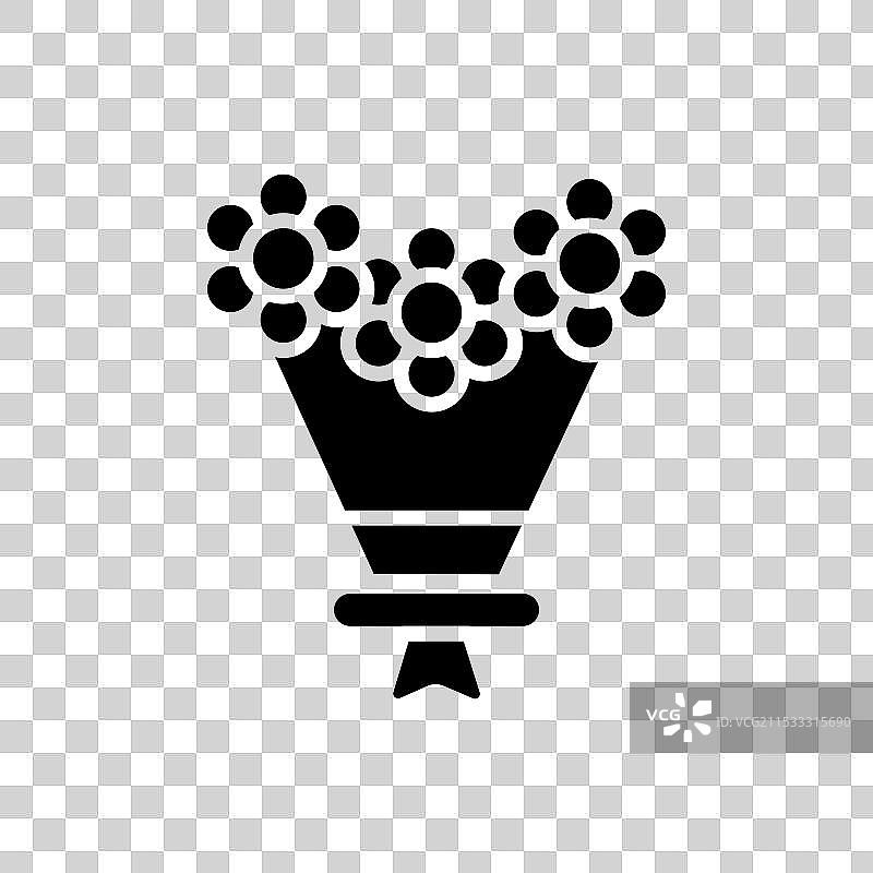 花束图标集，花卉礼品束图片素材