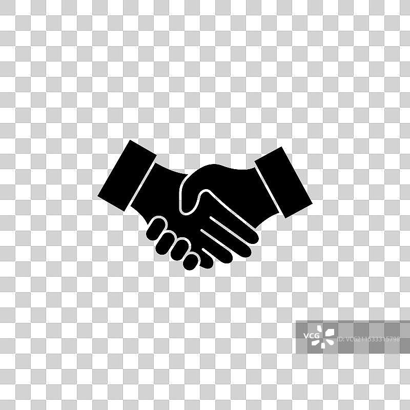 握手图标集 商业合作交易图片素材