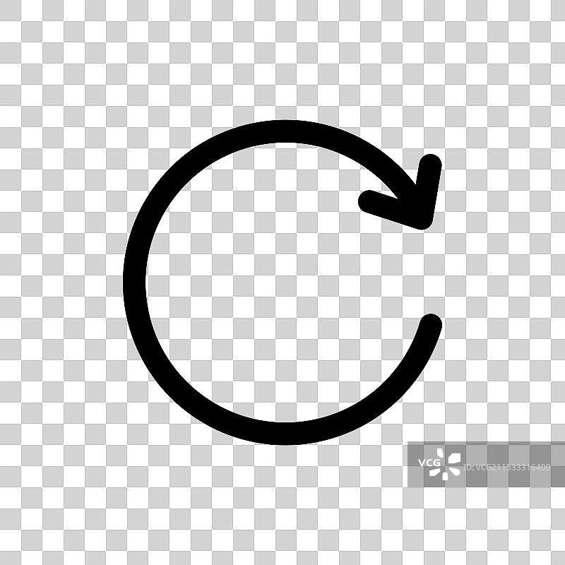 右旋图标集 刷新 重新加载 重启图片素材