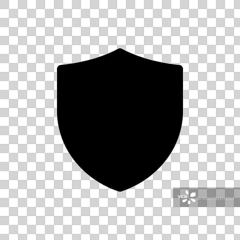 保护或防御符号的盾牌图标集图片素材