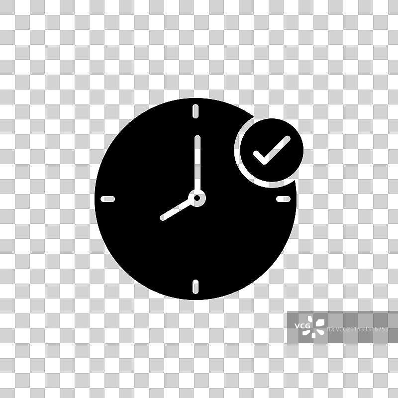 时间检查图标集正确时间图示图片素材