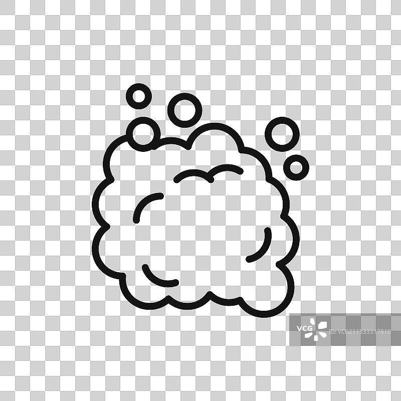 泡沫图标，背景为白色图片素材