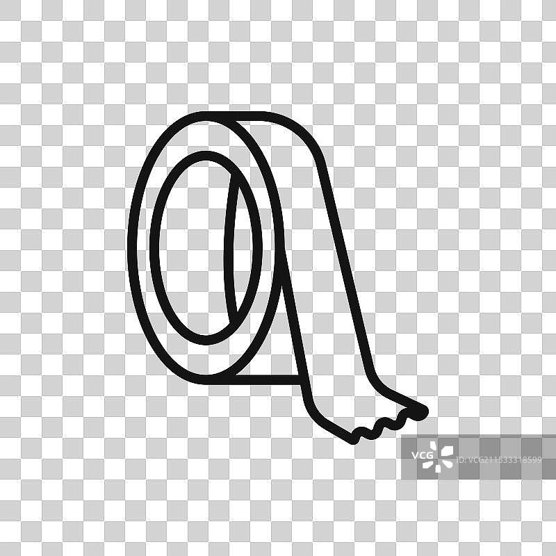 胶带图标，背景为白色图片素材