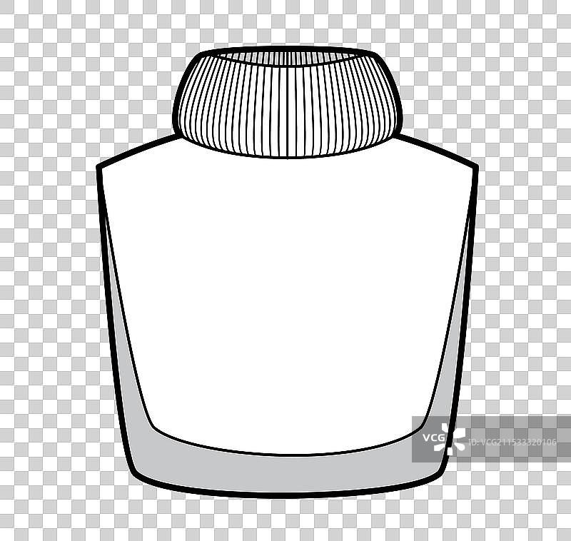 可拆卸的针织领子配件图片素材