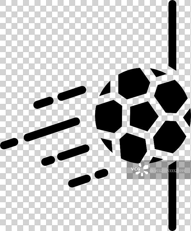 足球运动图标符号：球越过了界线图片素材