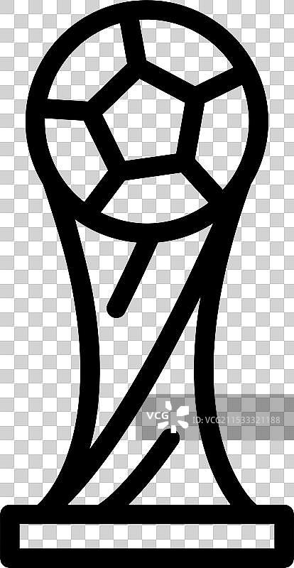 足球比赛奖杯图标图片素材