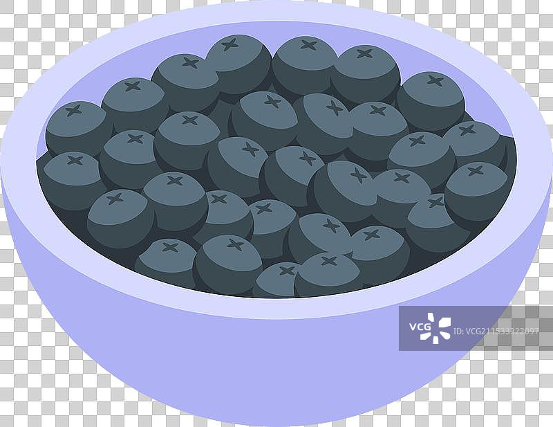 陶瓷碗里盛满了成熟的蓝莓图片素材