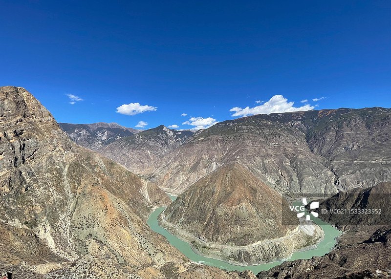 云南迪庆金沙江观景台风光图片素材