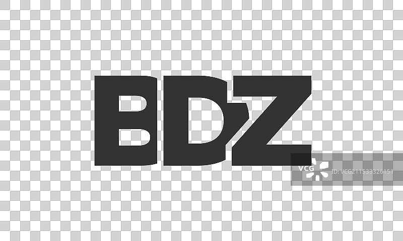 强大而现代的BDZ标志设计模板图片素材