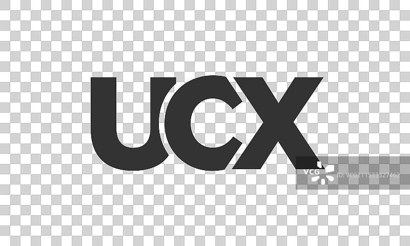 强大而现代的UCX标志设计模板图片素材