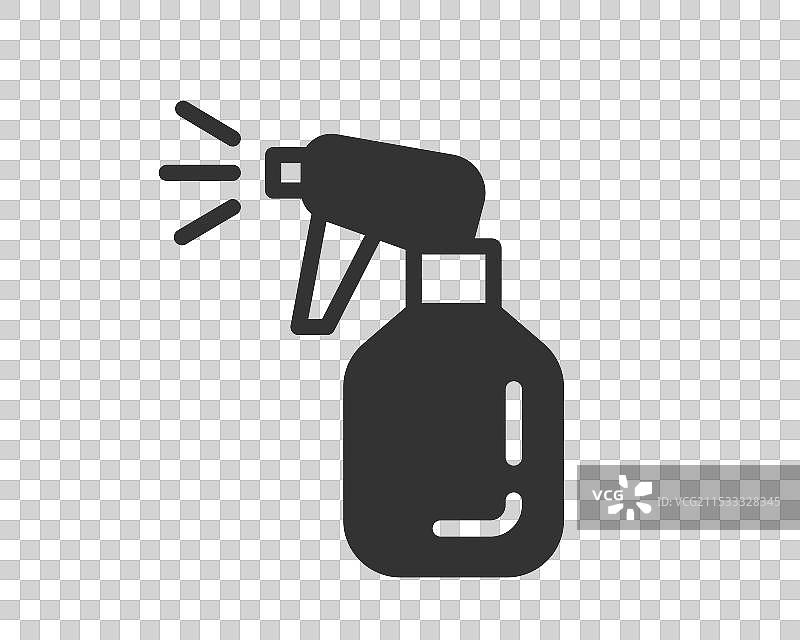 清洁瓶中流体喷雾的干净图标图片素材