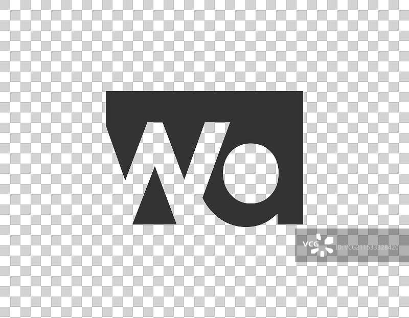 现代创意几何字母组合图片素材