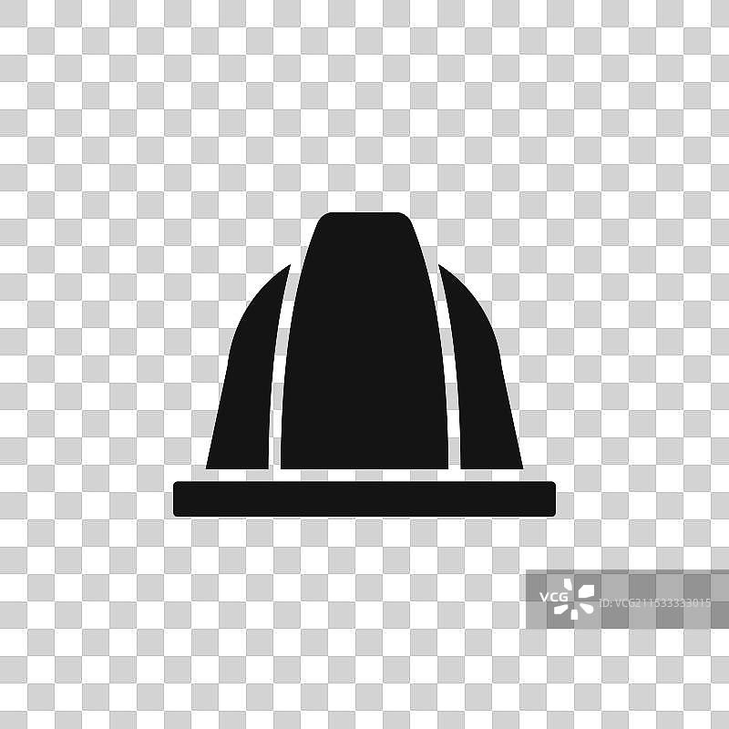 白色背景上的安全帽图标图片素材