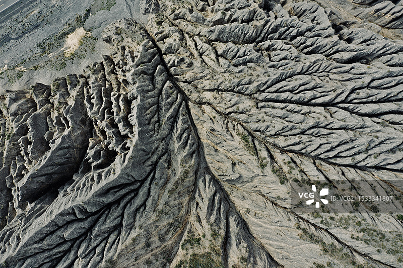 独山子大峡谷航拍图片素材