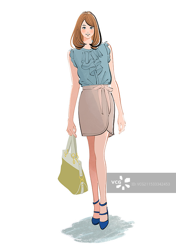 初夏女孩图片素材