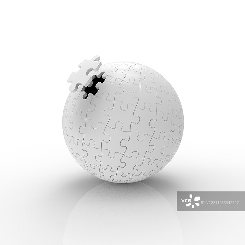 带有球体的拼图图片素材