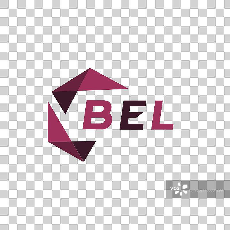 贝尔创意极简字母标志 贝尔独特图片素材