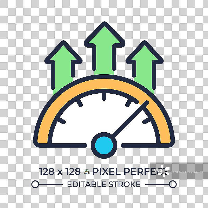 效率计 RGB 像素完美颜色图标图片素材