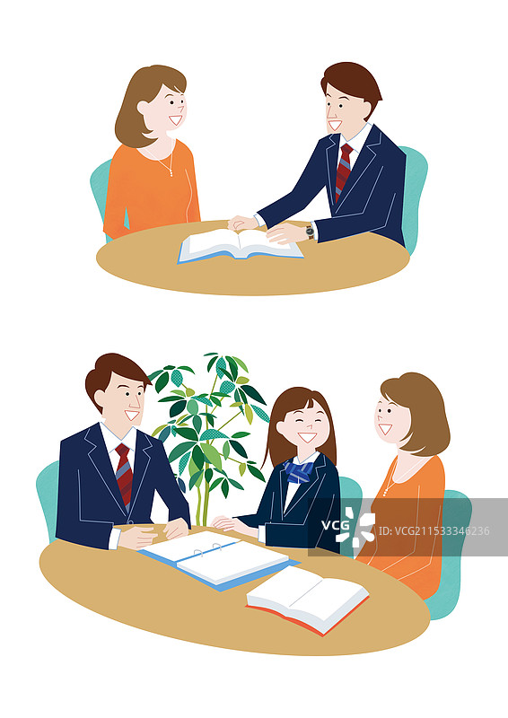 家长面谈简报图片素材