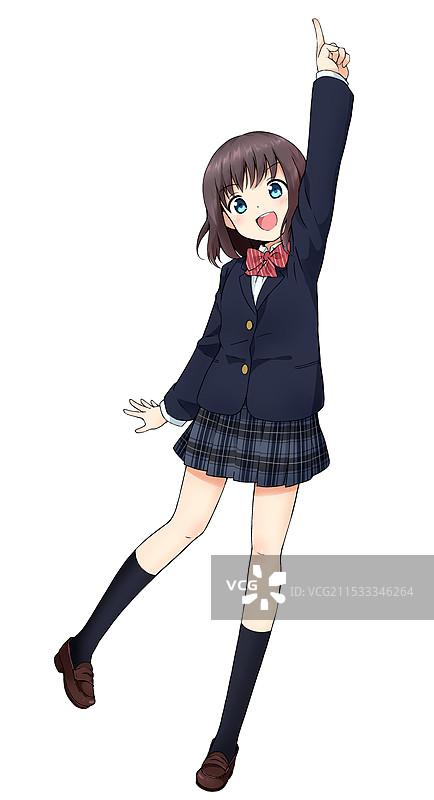 声称自己是最棒的女学生图片素材