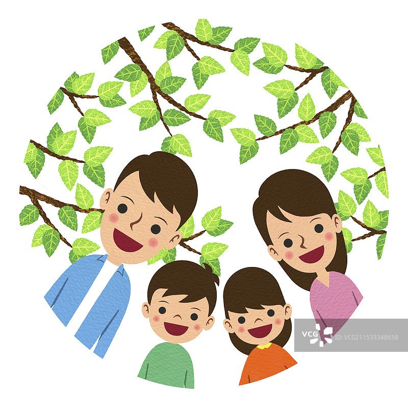 Manmaru两代家庭图片素材