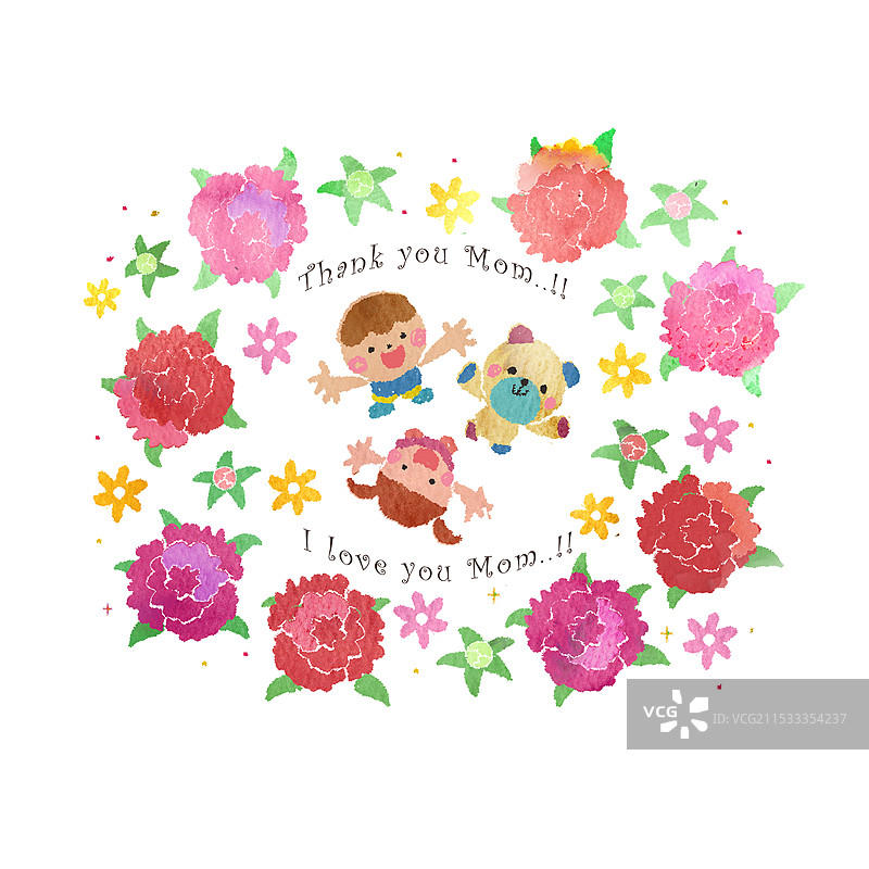 母亲节，感谢母亲图片素材