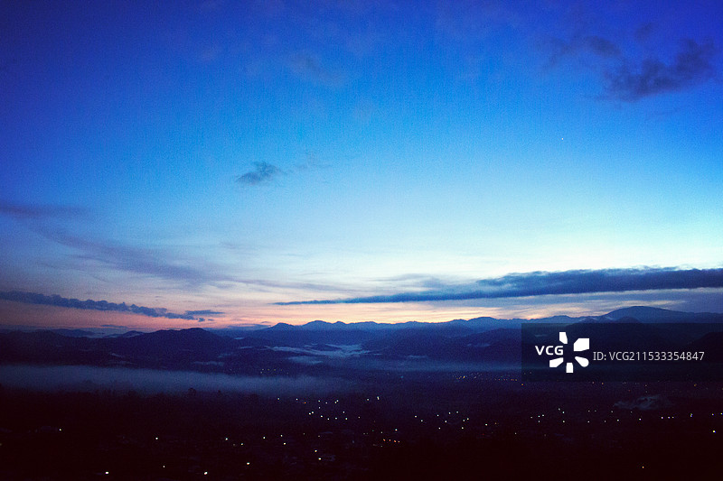 拜县云来日出图片素材