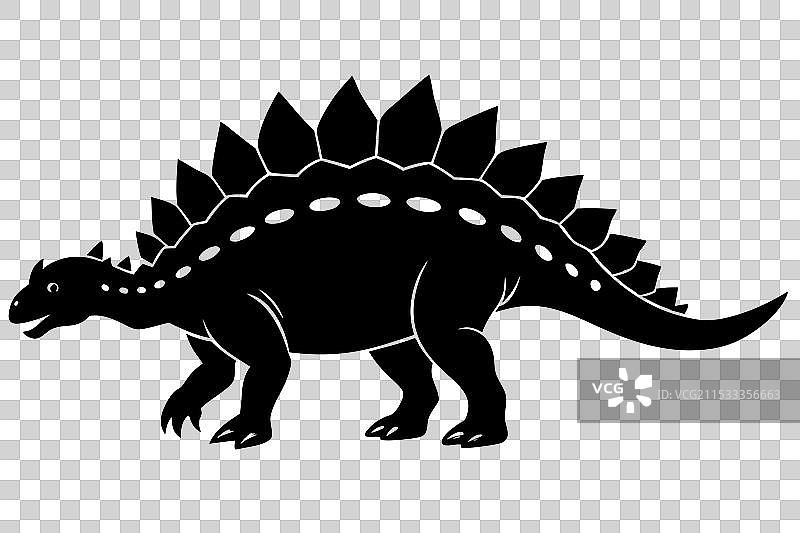 甲龙轮廓图片素材