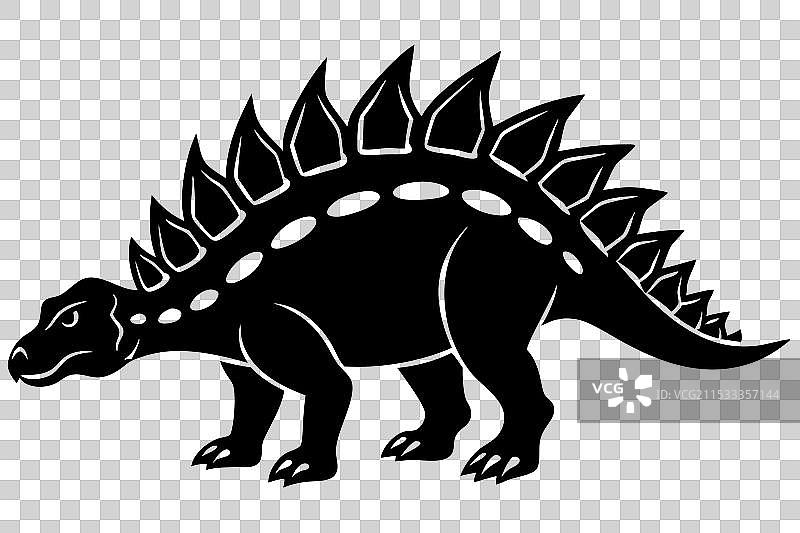 甲龙轮廓图片素材