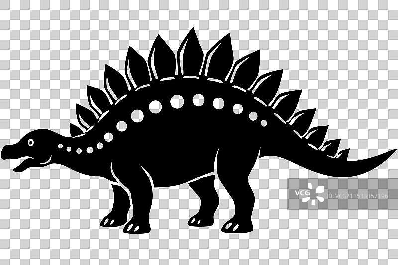 甲龙轮廓图片素材