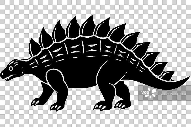 甲龙轮廓图片素材