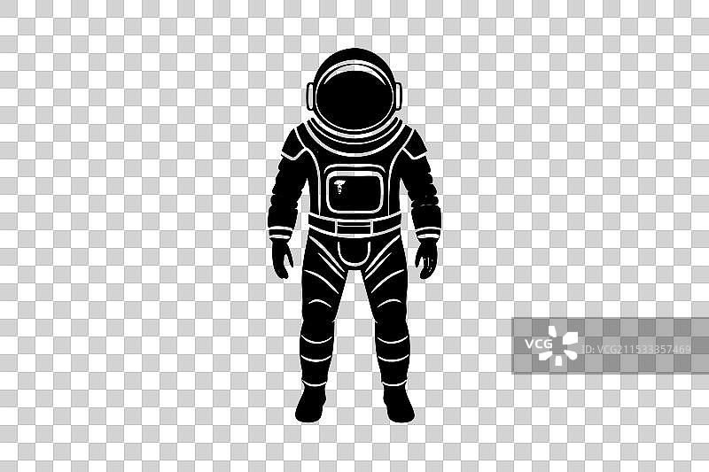 宇航员剪影图片素材
