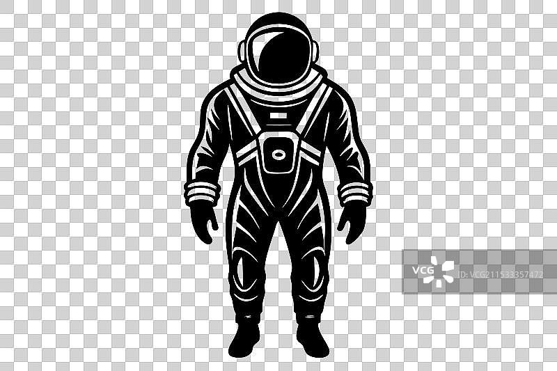 宇航员剪影图片素材