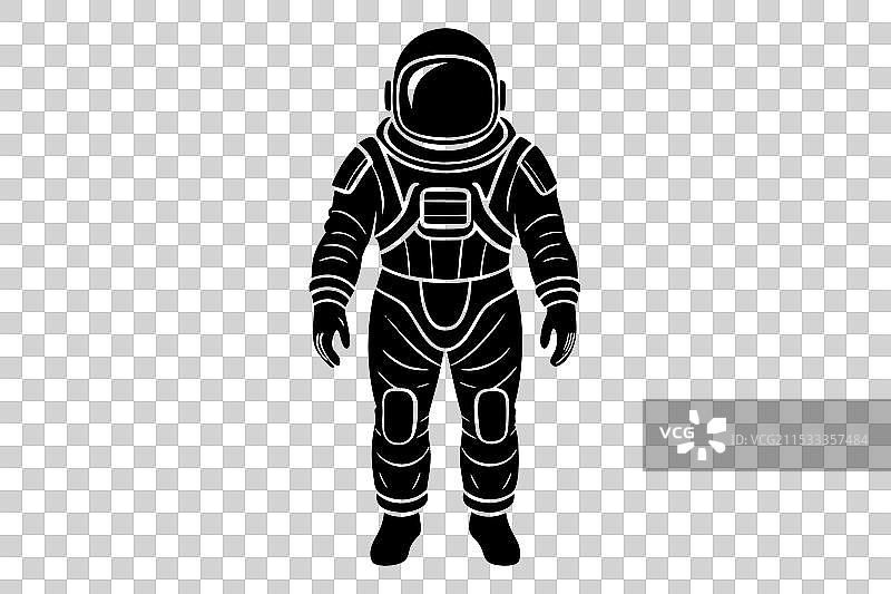 宇航员剪影图片素材
