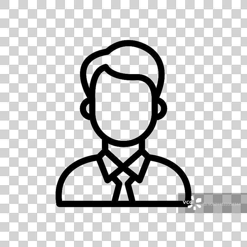 收银员图标，背景为白色图片素材