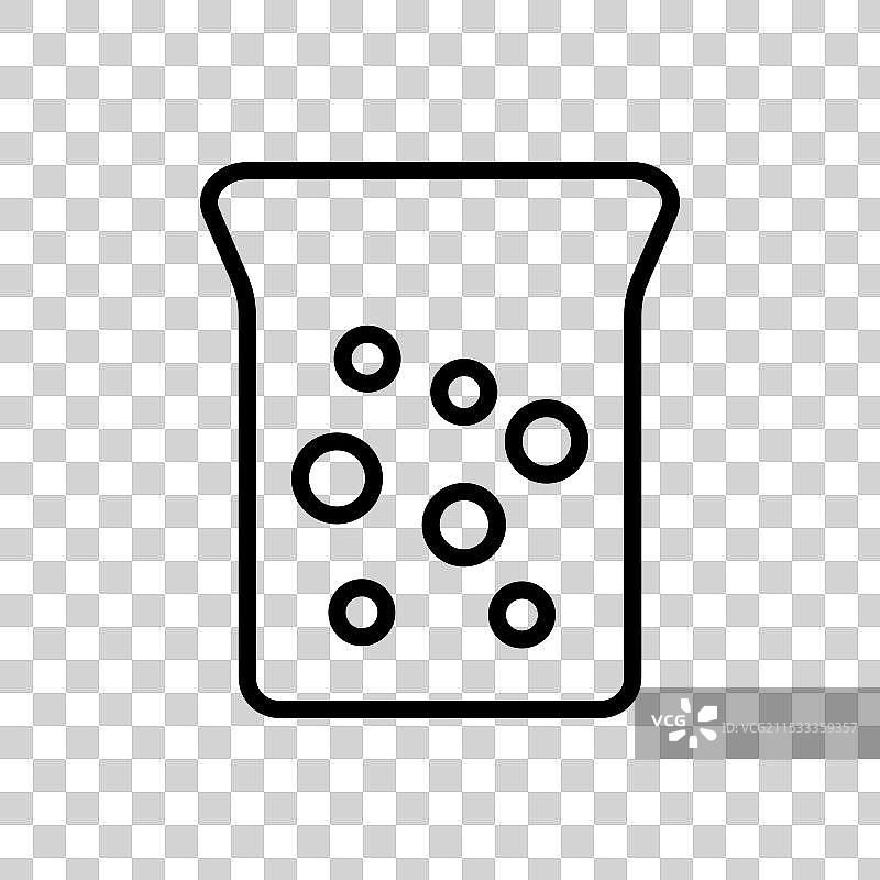 硬水线图标，独立于白色背景图片素材