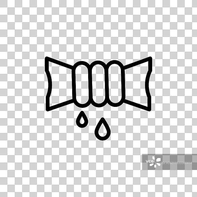 挤压线图标，独立于白色背景图片素材