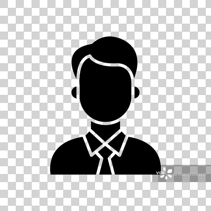 收银员图标，背景为白色图片素材