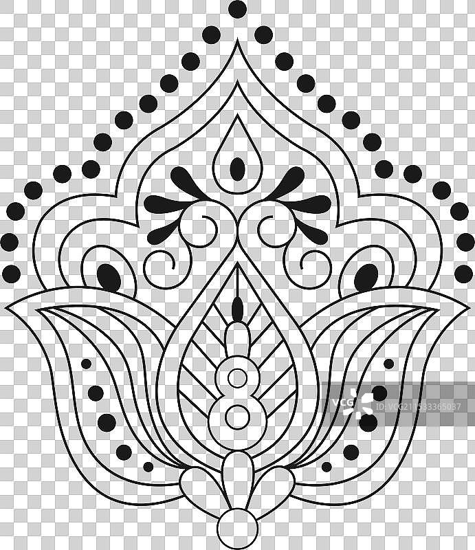 装饰性的印度饰品元素图片素材