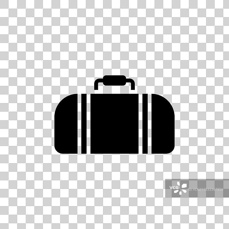 运动包线条图标，背景为白色图片素材