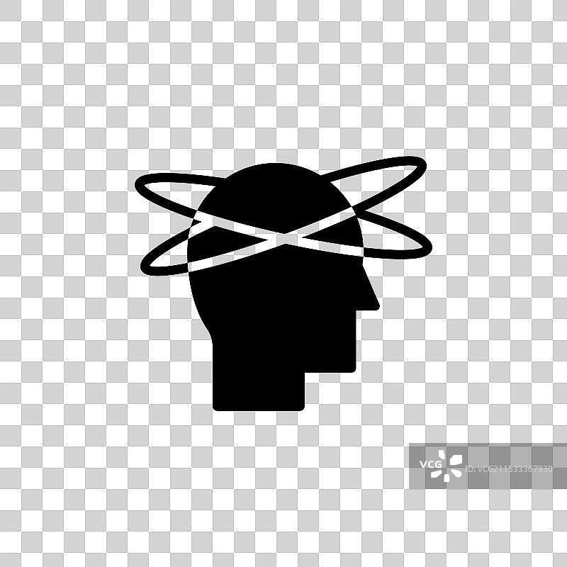 压力线图标，背景为白色图片素材