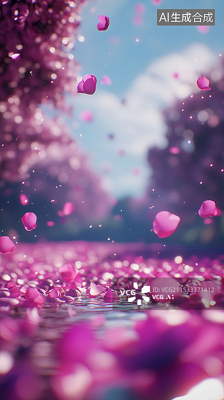 【AI数字艺术】近距离观察鲜艳的粉红玫瑰花瓣浪漫宁静柔和灯光爱情情人节纪念日七夕亲密关系背景女性洗护护肤品香水图片素材