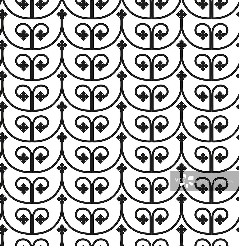 无缝装饰优雅图案图片素材