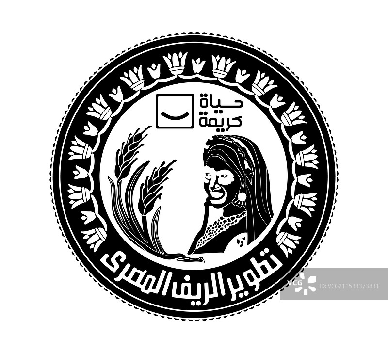 埃及一镑硬币的正面和反面图片素材