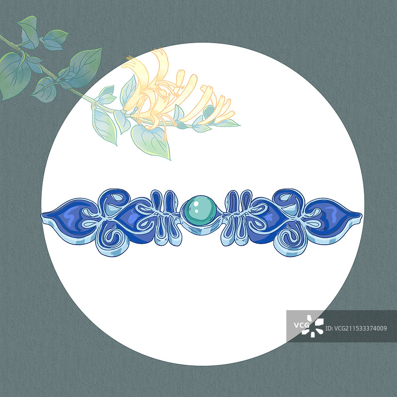 非遗盘扣插画图片素材