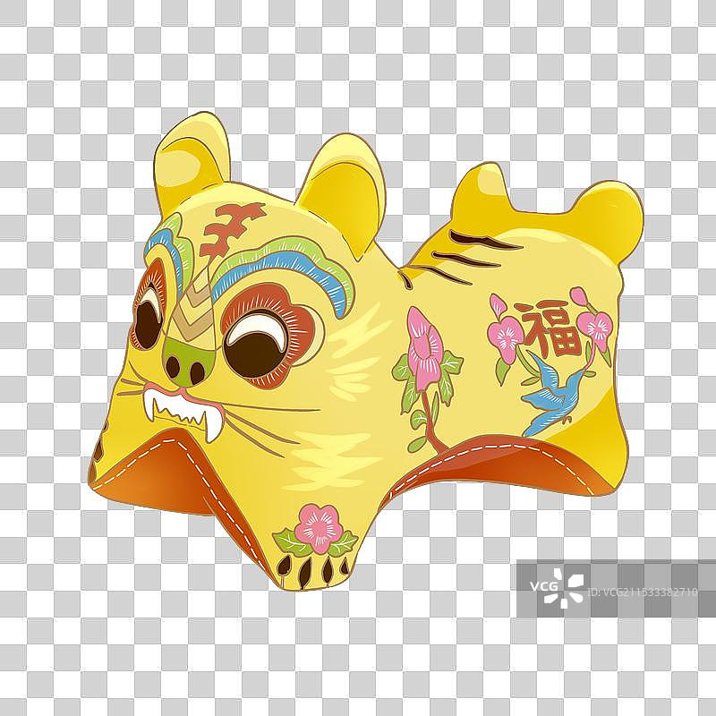 非遗布老虎插画图片素材