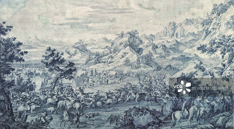 平定准部回部战图图片素材