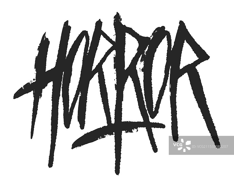创意设计中展示的大胆恐怖字母图片素材