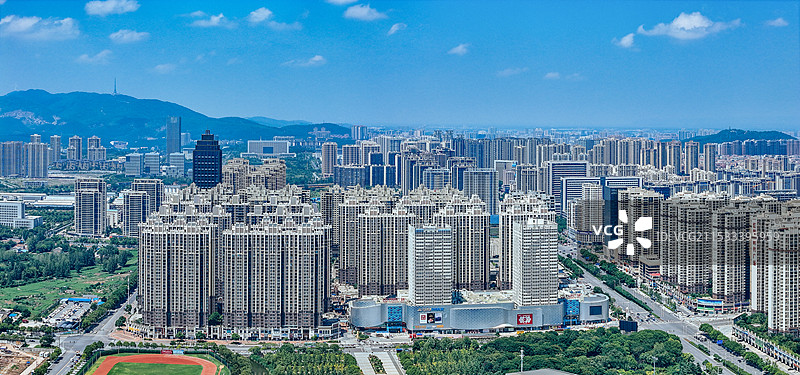 荆门市 掇刀区 红星时代广场 象山大道 生态运动公园 航拍图片素材